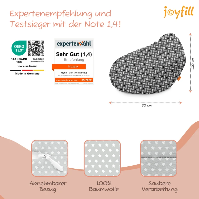 Sitzsack für Groß und Klein (BioFoam gefüllt | 240 L)