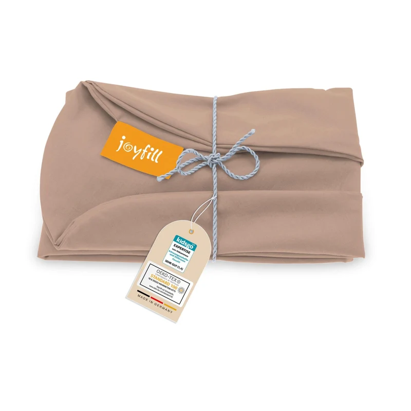 JOYFILL® Premium Kinder Sitzsack 90L Ersatzbezug - 100% uni kbA Baumwolle