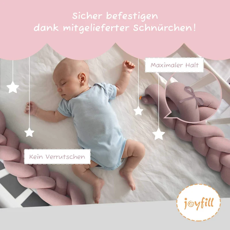 Bettumrandung - Geflochtene Nestchenschlange 200cm