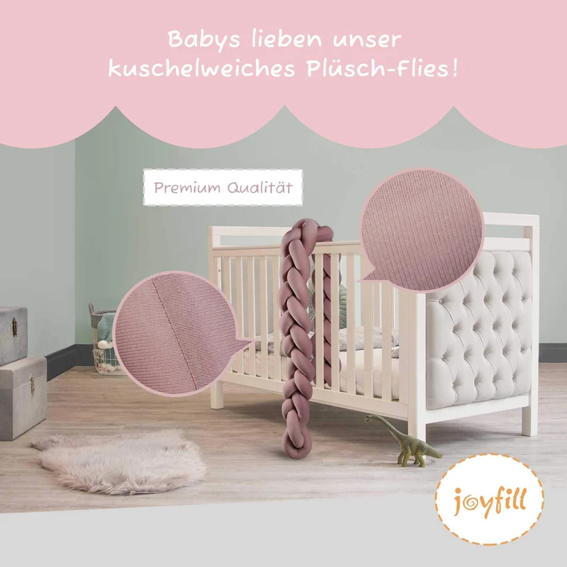 Bettumrandung - Geflochtene Nestchenschlange 200cm