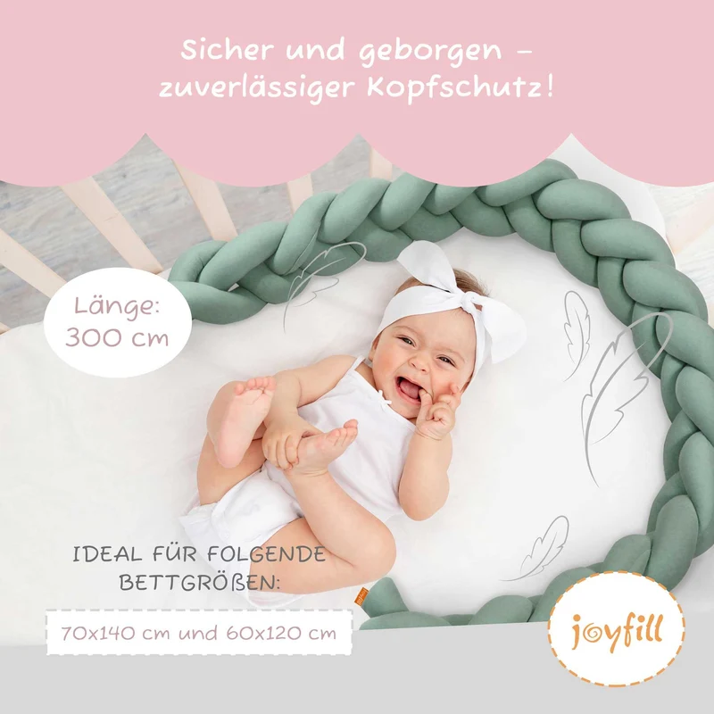 Bettumrandung - Geflochtene Nestchenschlange 300cm