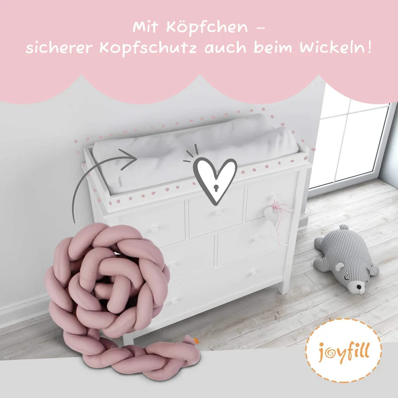 Bettumrandung - Geflochtene Nestchenschlange 300cm