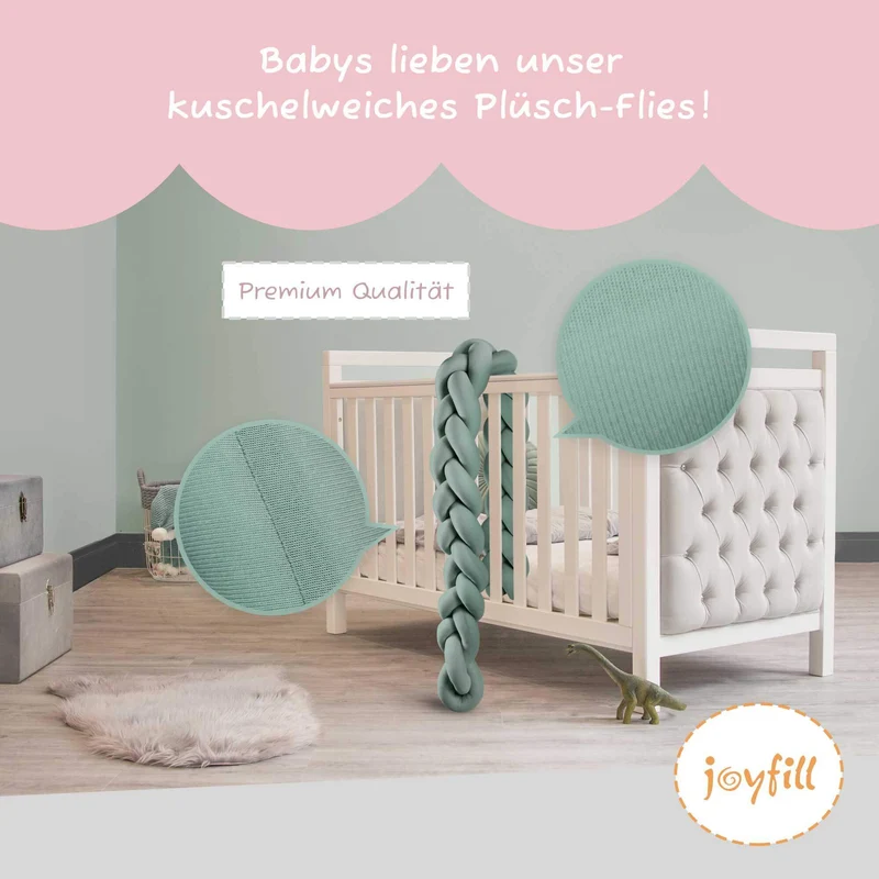 Bettumrandung - Geflochtene Nestchenschlange 300cm