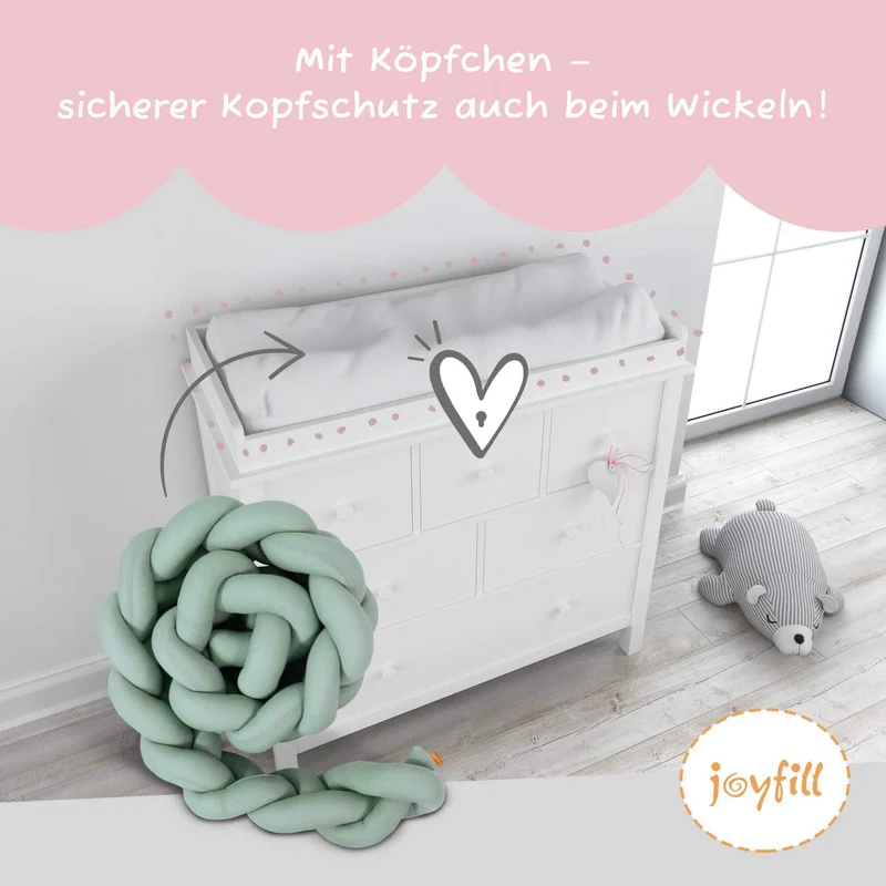 Bettumrandung - Geflochtene Nestchenschlange 300cm