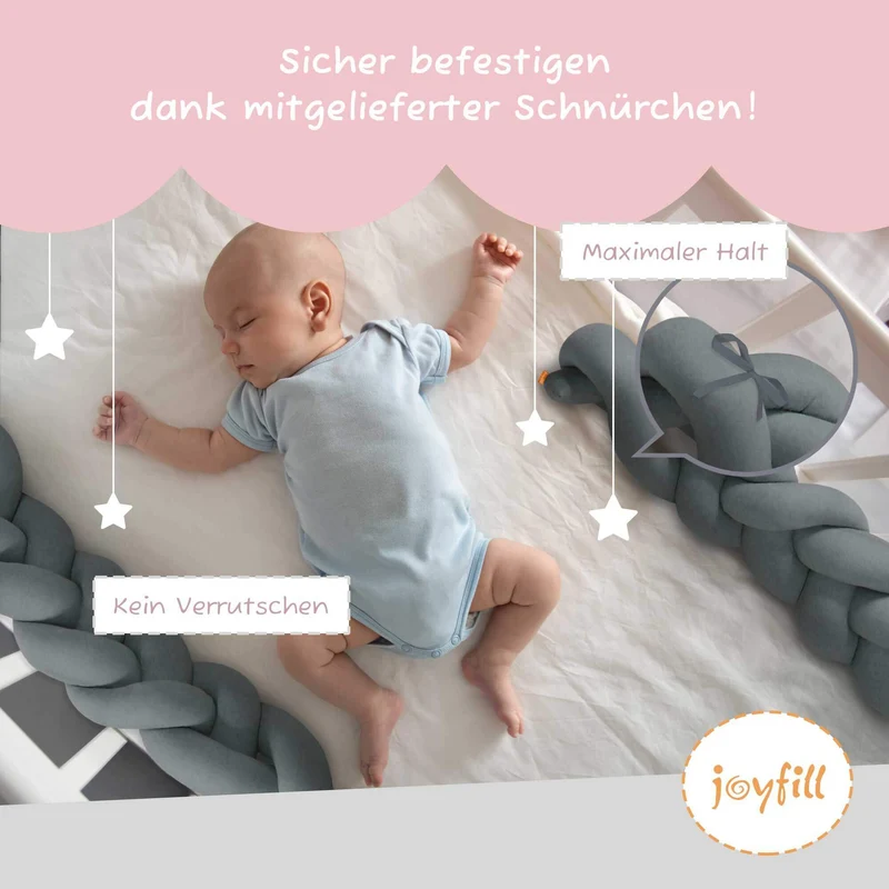 Bettumrandung - Geflochtene Nestchenschlange 300cm