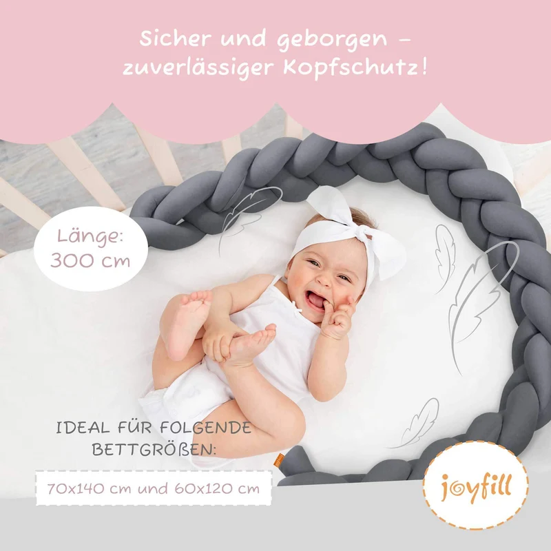 Bettumrandung - Geflochtene Nestchenschlange 300cm