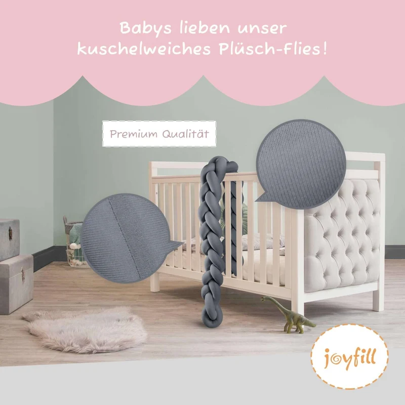 Bettumrandung - Geflochtene Nestchenschlange 300cm