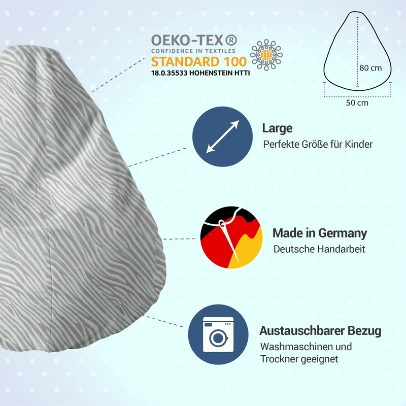 Sitzsack für Groß und Klein (EPS gefüllt | 240L)