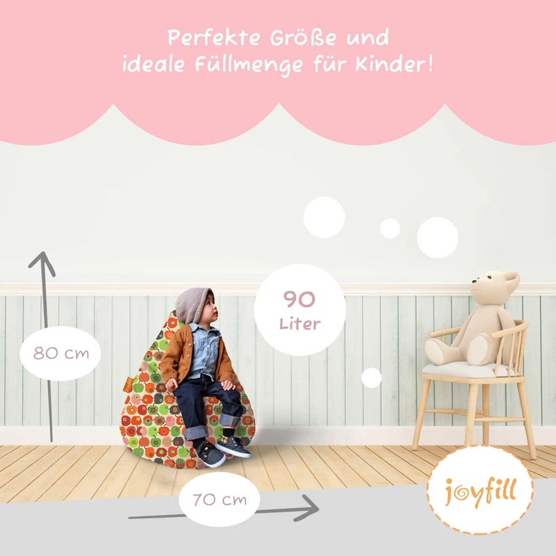 Sitzsack für Kinder (EPS gefüllt | 90L)