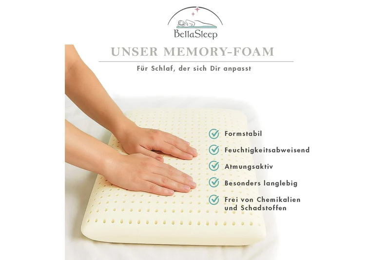 Memory-Foam-Reisekissen 24 × 44 × 11 cm – ergonomisch für Reise, Auto & Flugzeug