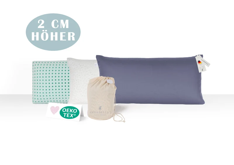 Memory-Foam-Schlafkissen Strong 40×80×12 cm – fest für Seiten- & Rückenschläfer