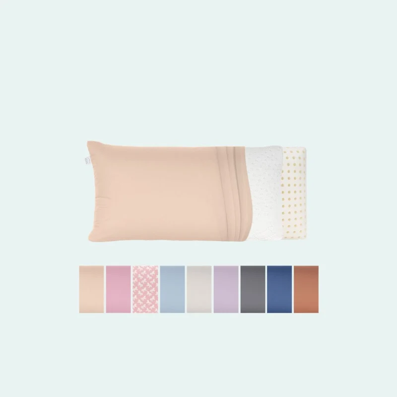 Reisekissen-Bezug 24 × 44 cm aus 100 % Baumwolle (Mako-Satin)