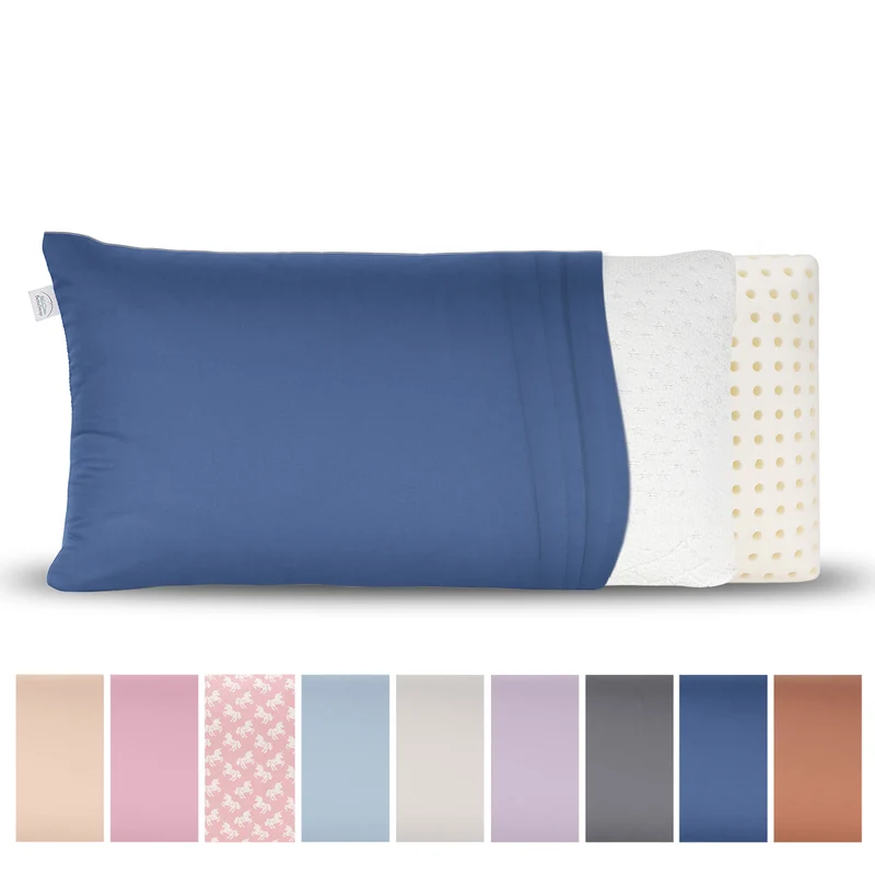 Reisekissen-Bezug 24 × 44 cm aus 100 % Baumwolle (Mako-Satin)