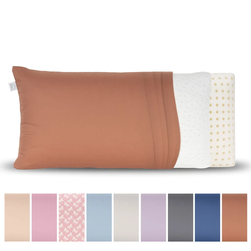 Reisekissen-Bezug 24 × 44 cm aus 100 % Baumwolle (Mako-Satin)