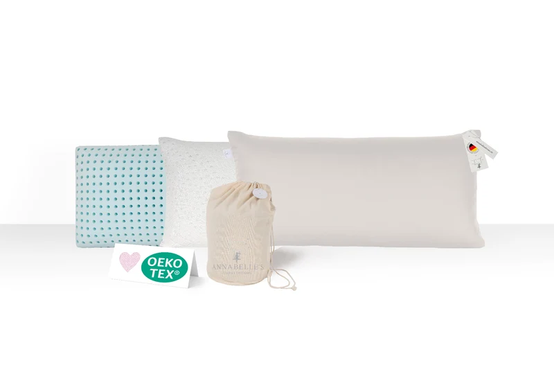 Ergonomisches Memory-Foam-Schlafkissen Medium 40 × 80 × 10 cm – Flaches, mittelfestes Schlafkissen für Rücken-, Bauch- & Seitenschläfer