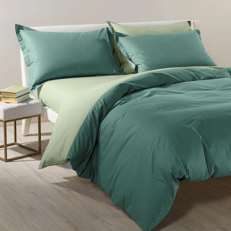 Completo Copripiumino Bicolor Double in Cotone