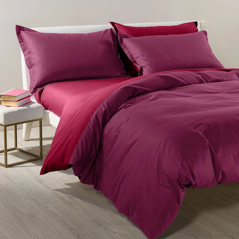 Completo Copripiumino Bicolor Double in Cotone