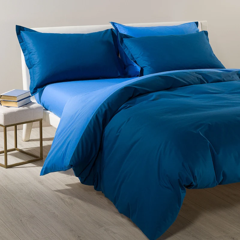 Completo Copripiumino Bicolor Double in Cotone