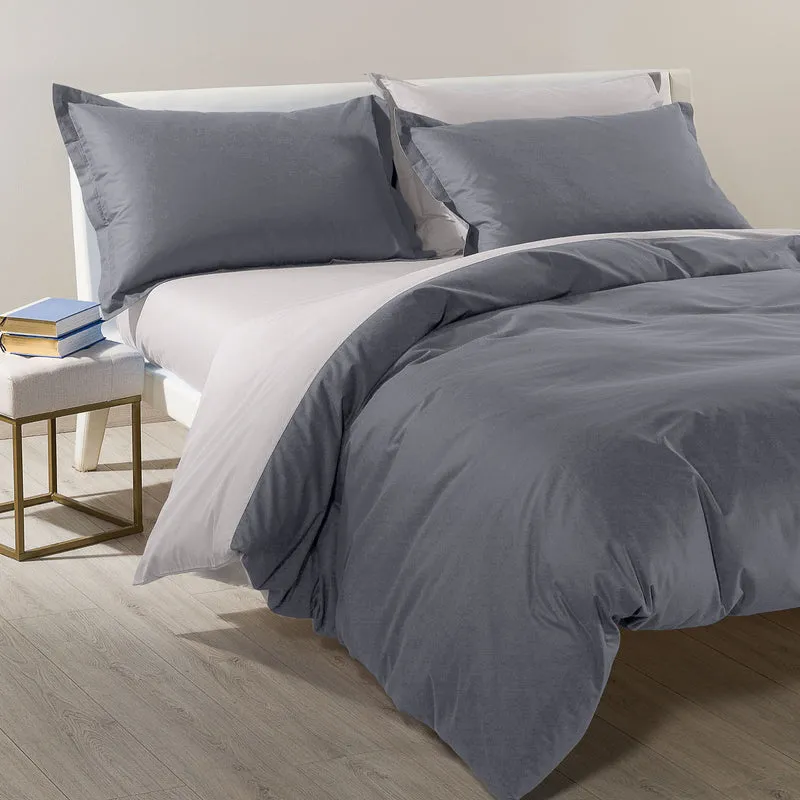 Completo Copripiumino Bicolor Double in Cotone