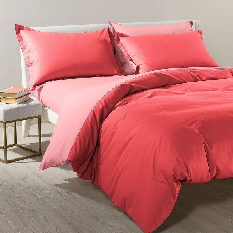 Completo Copripiumino Bicolor Double in Cotone