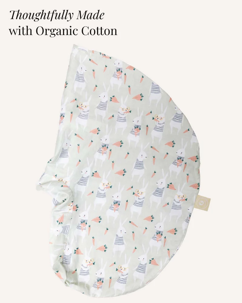 BABYGO® Stillkissenbezug mit Kaninchenmotiv