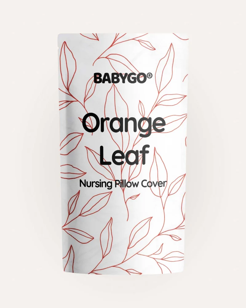 BABYGO® Stillkissenbezug mit Orangenblatt