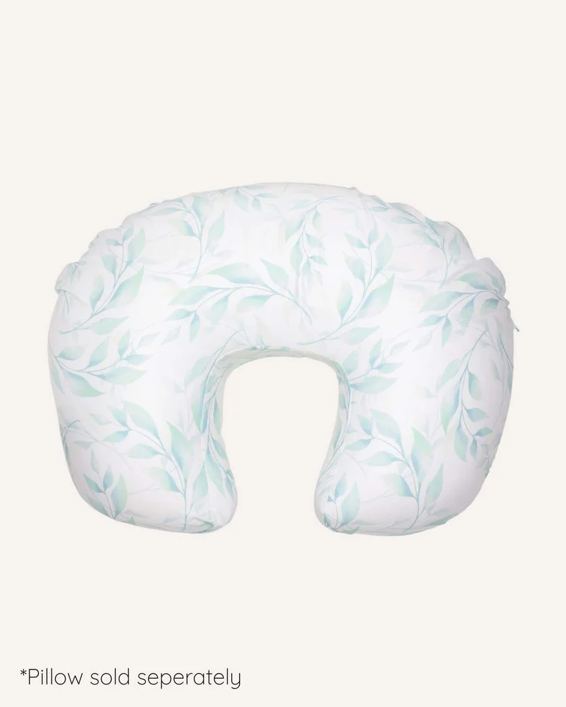 BABYGO® Stillkissenbezug mit grünem Blatt