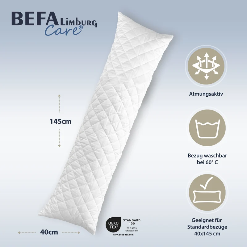 Seitenschläferkissen 40x145 / Schwangerschaftskissen / Mittelfest