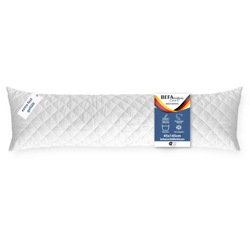 Seitenschläferkissen 40x145 / Schwangerschaftskissen / Extra Fest