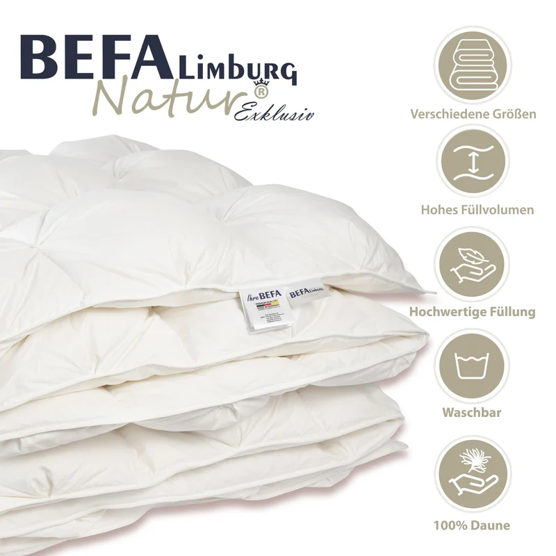 Mont Blanc Bettdecke - 100% Daune, Winterdecke