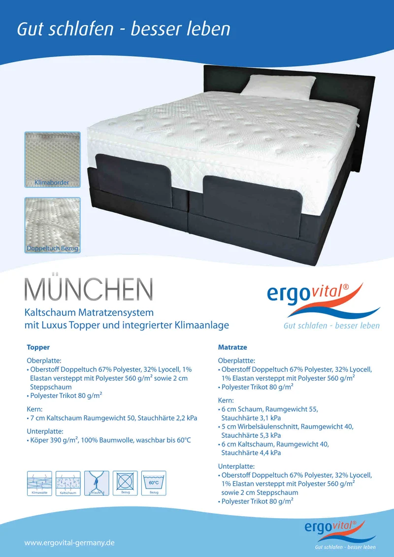 Boxspring Matratze ergovital münchen
