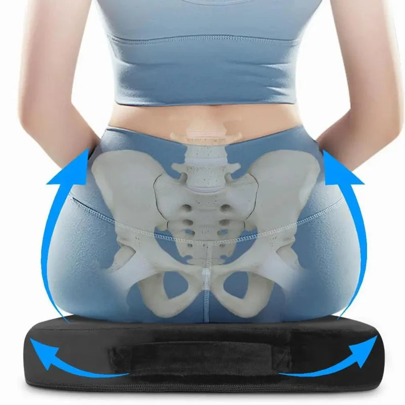 PosturEase™ – Ergonomisches Stuhlkissen mit Lenden- und Steißbeinunterstützung