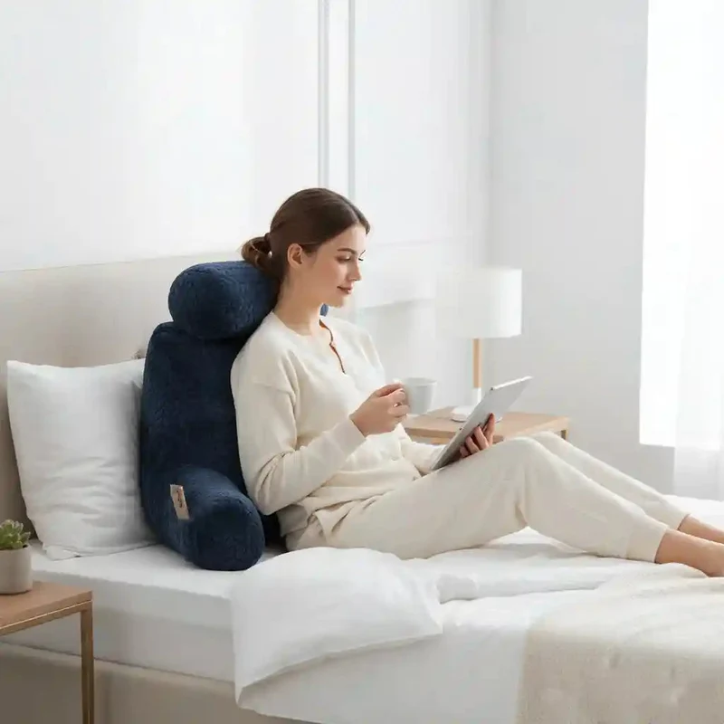 LoungeCraft™ – Ergonomisches XXL-Lesekissen mit Komfortstütze