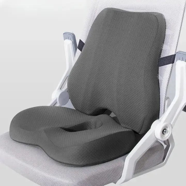 PosturaEase™ – Ergonomisches Sitz- und Rückenlehnenkissen für Bürostühle