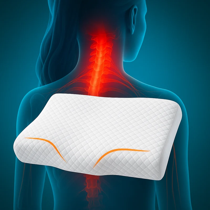 SpinaSoft™ – Ergonomisches Nackenkissen mit Memory-Schaum