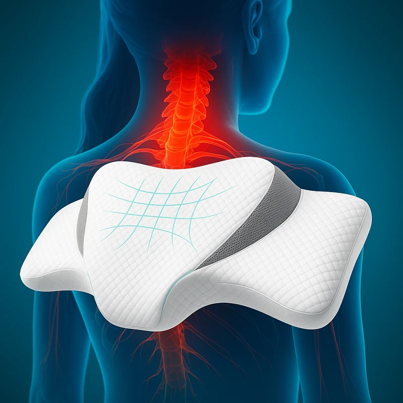 NeckEase™ – Ergonomisches Nackenkissen mit Memory-Schaum