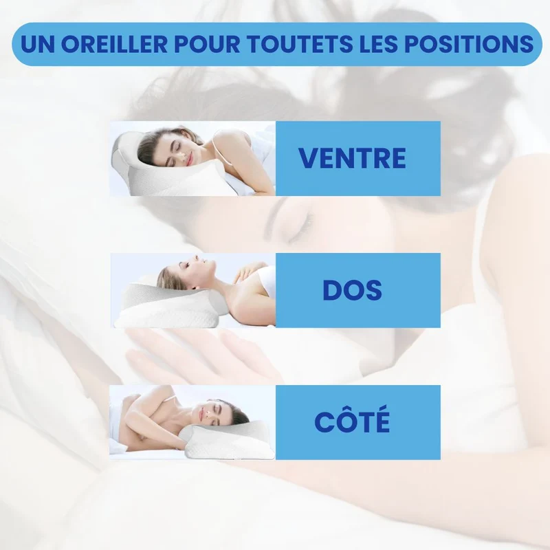NeckEase™ – Ergonomisches Nackenkissen mit Memory-Schaum