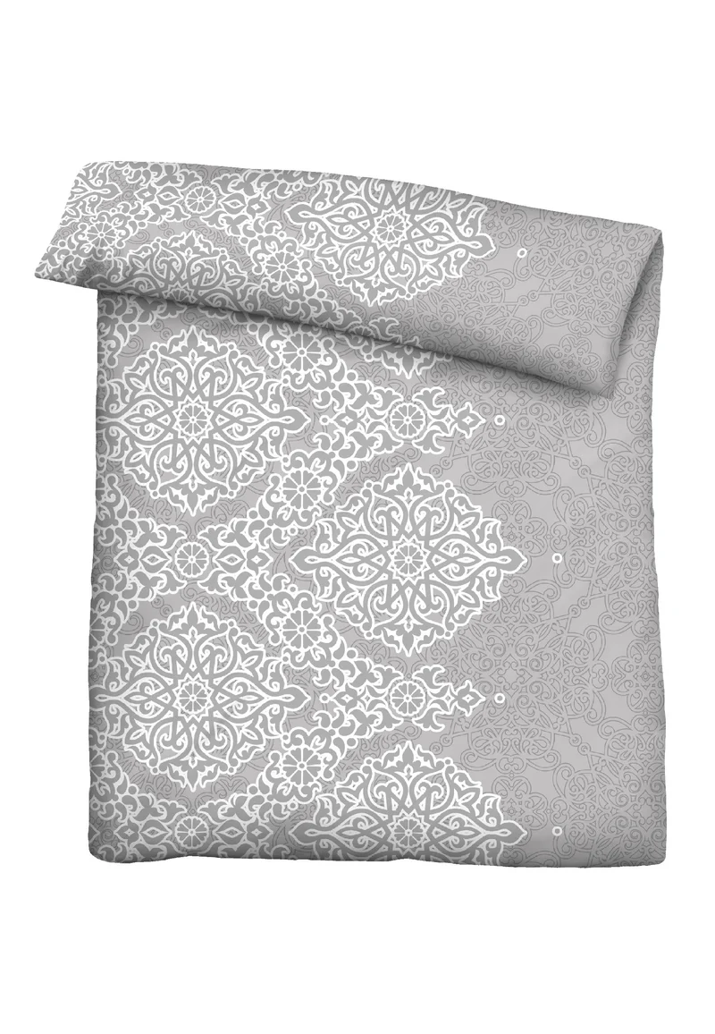 Castell Poly-Cotton Seersucker Bettwäsche – Sturmgrau (0290334)