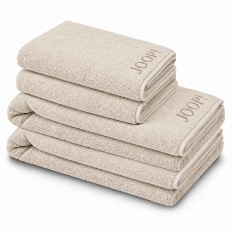 JOOP! Handtuch Duschtuch Set 4-teilig 1600-36 Classic creme beige