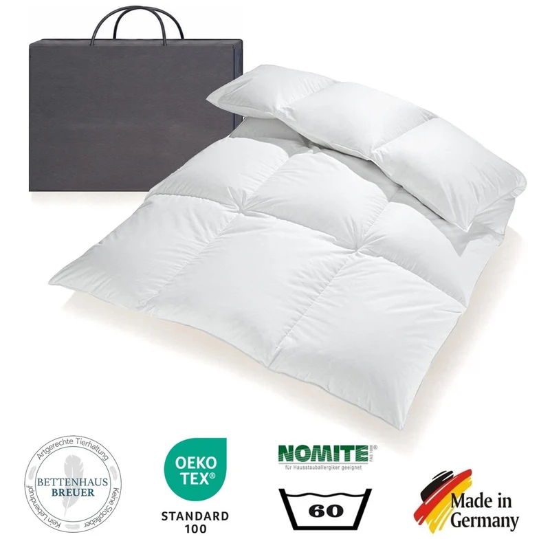 Daunendecke 155 x 220 cm extra warm sibirische Daunen