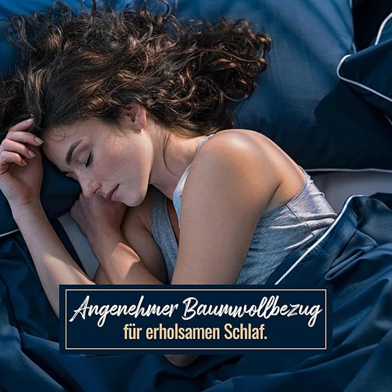 Daunendecke 135 x 200 cm Bettenset + Kissen 80 x 80 cm