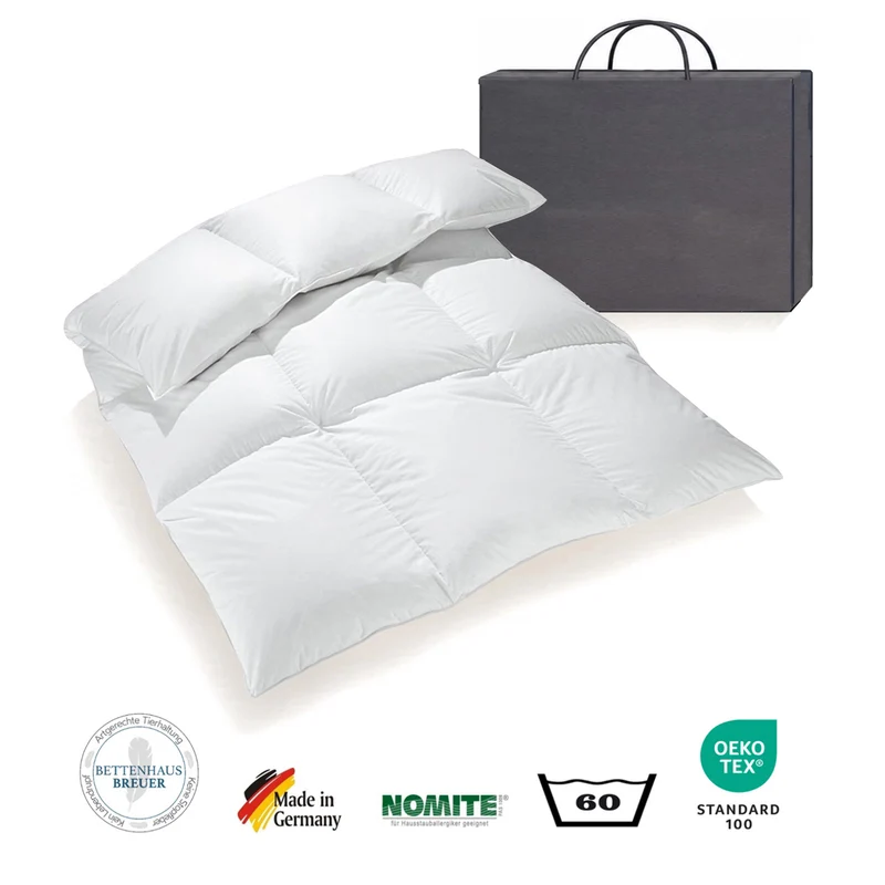 Daunendecke 135 x 200 cm extra warm sibirische Daunen