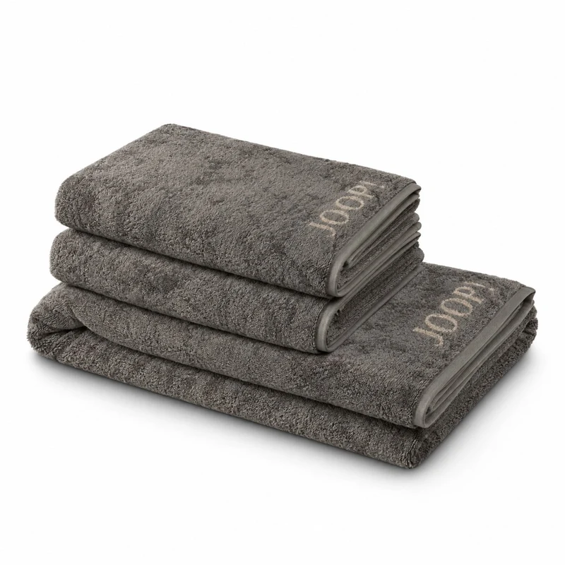 JOOP! Handtuch Duschtuch Set 3-teilig 1600-70 Classic graphit sand