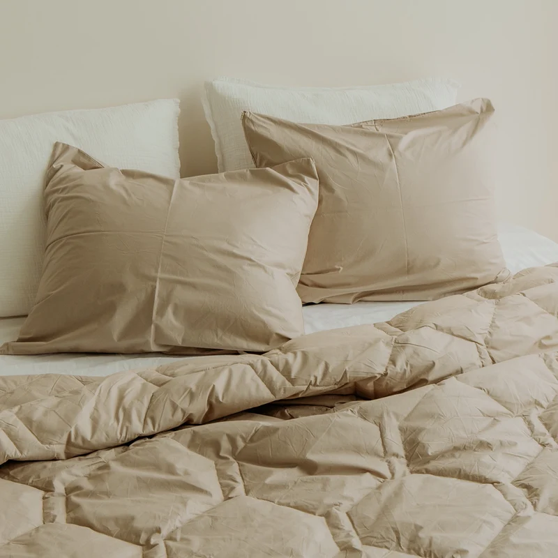 Wasbaar All Season Dekbed | Feather Down | Taupe