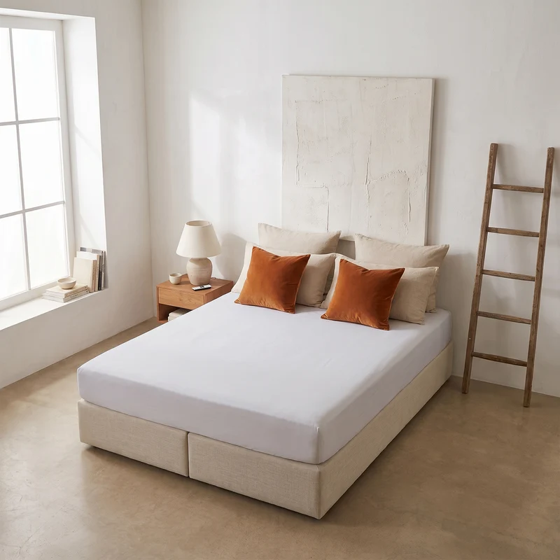 HappyBed verkoelend Hoeslaken | Silver Grey | 100% geweven Katoen