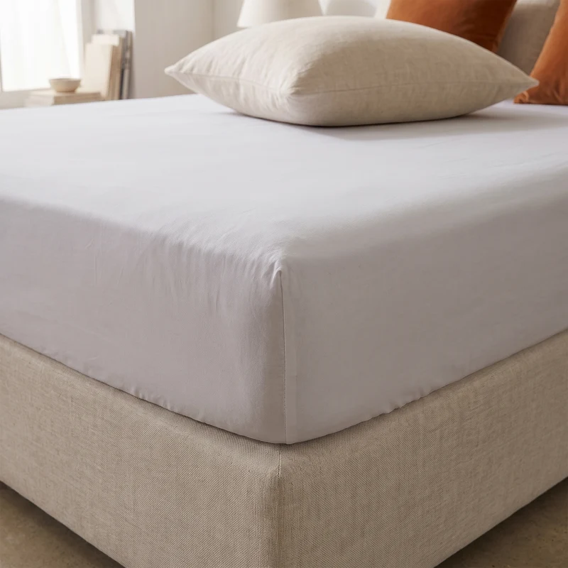 HappyBed verkoelend Hoeslaken | Silver Grey | 100% geweven Katoen