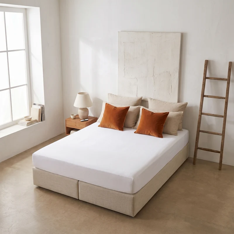 HappyBed Verkoelend Hoeslaken | Wit | 100% geweven Katoen