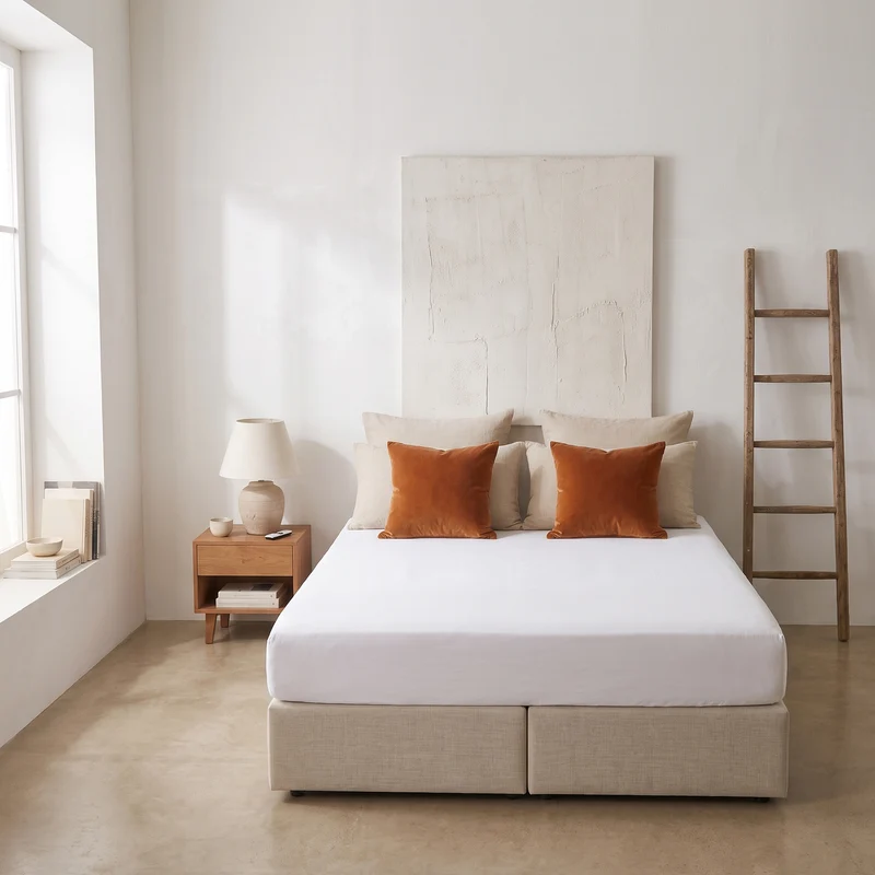 HappyBed hoeslaken - White - jersey