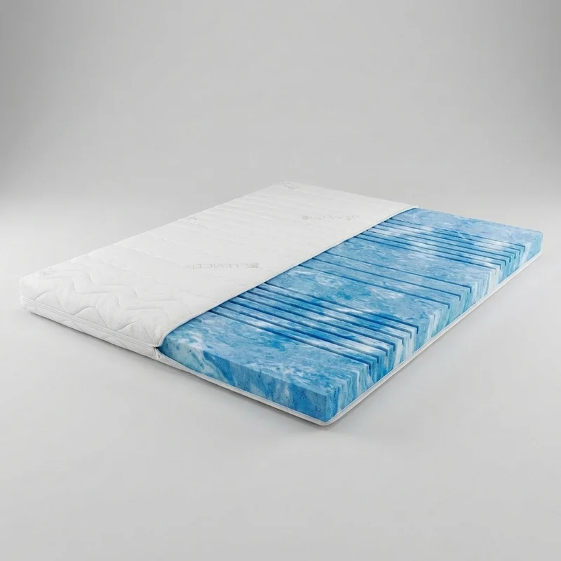 Premium Gelschaum Topper 8cm Luxus Liegekomfort mit 7 Zonen