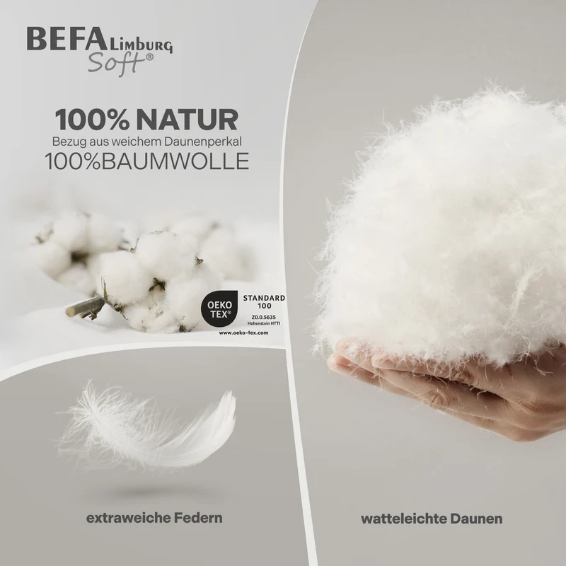 Federdecke - 90% Federn, Winterdecke
